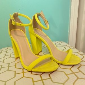 Charlotte Russe lime green heels